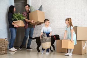 moving with kids and pets can be overwhelming
